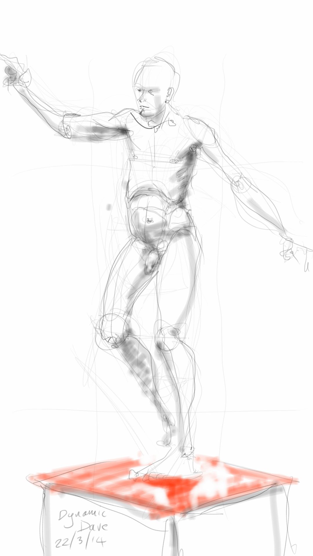 Dynamic Dave - nude study