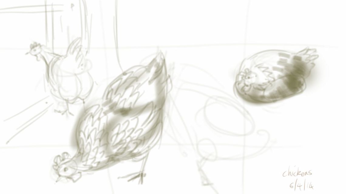 Unfinished chickens