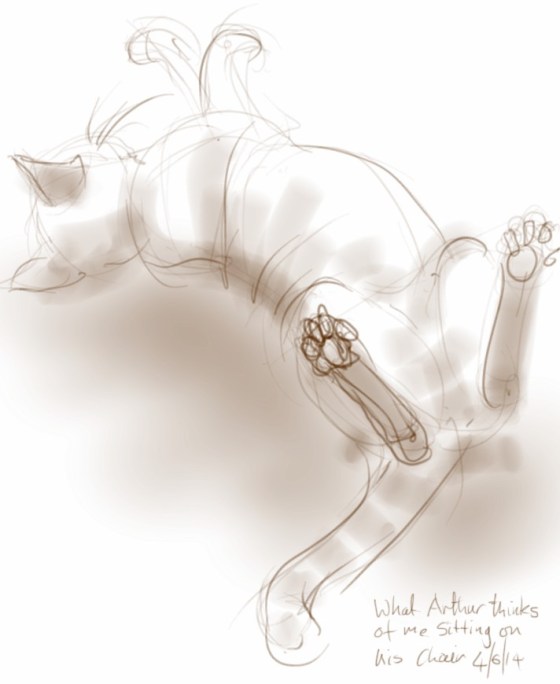 What Arthur things of being removed from his chair