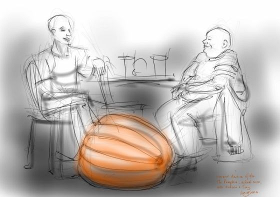 Andrew, Tony and the Pumpkin