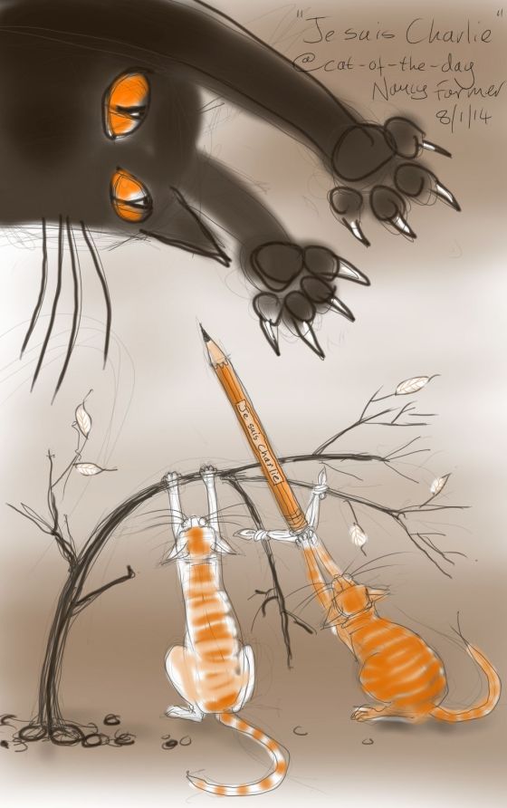 'Je suis Charlie' from Cat-of-the-Day