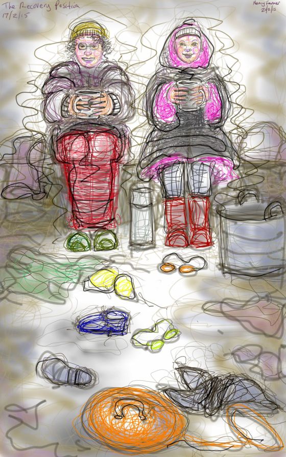 The Winter Swimmer's Recovery Position