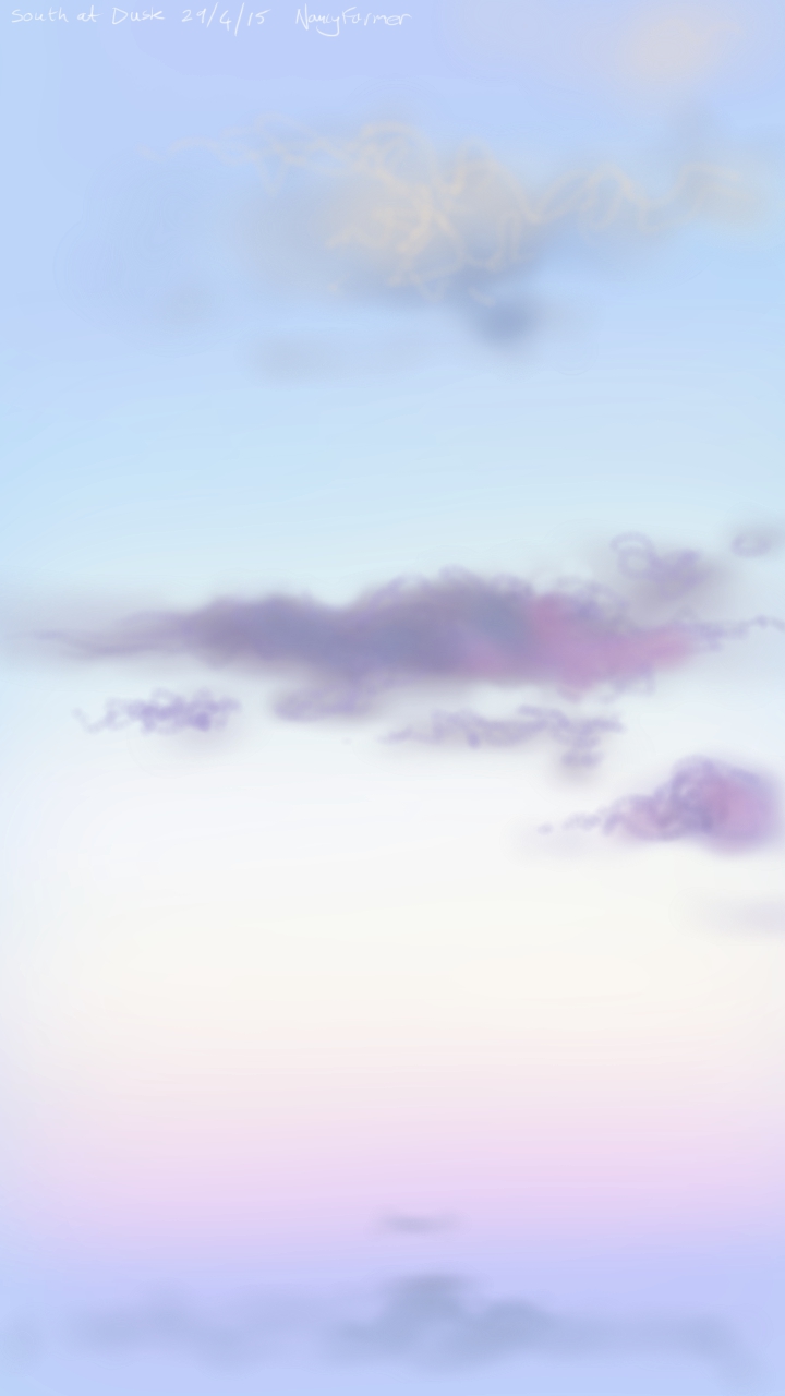 South south west, at dusk, 29th April