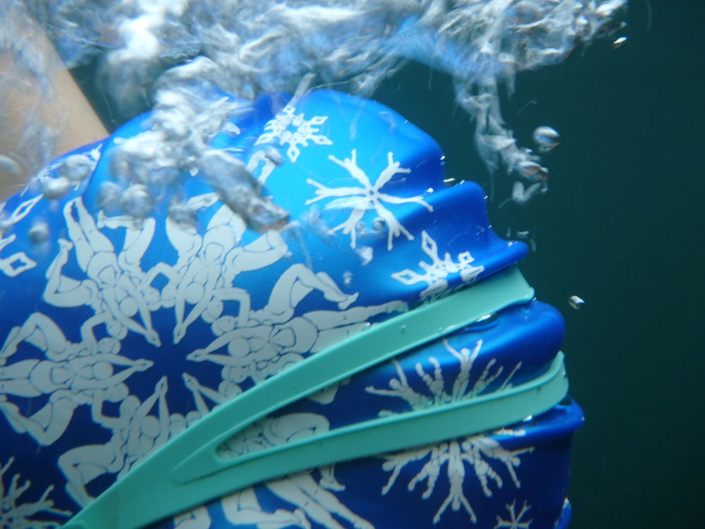 Blue Swimflakes underwater