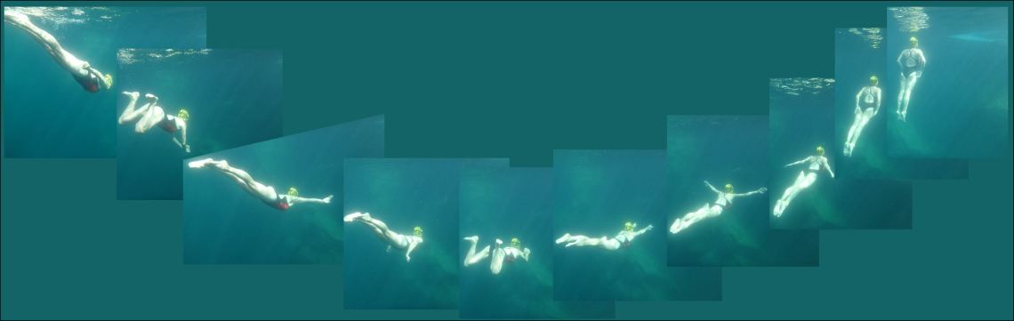 Sara, diving at Vobster Quay