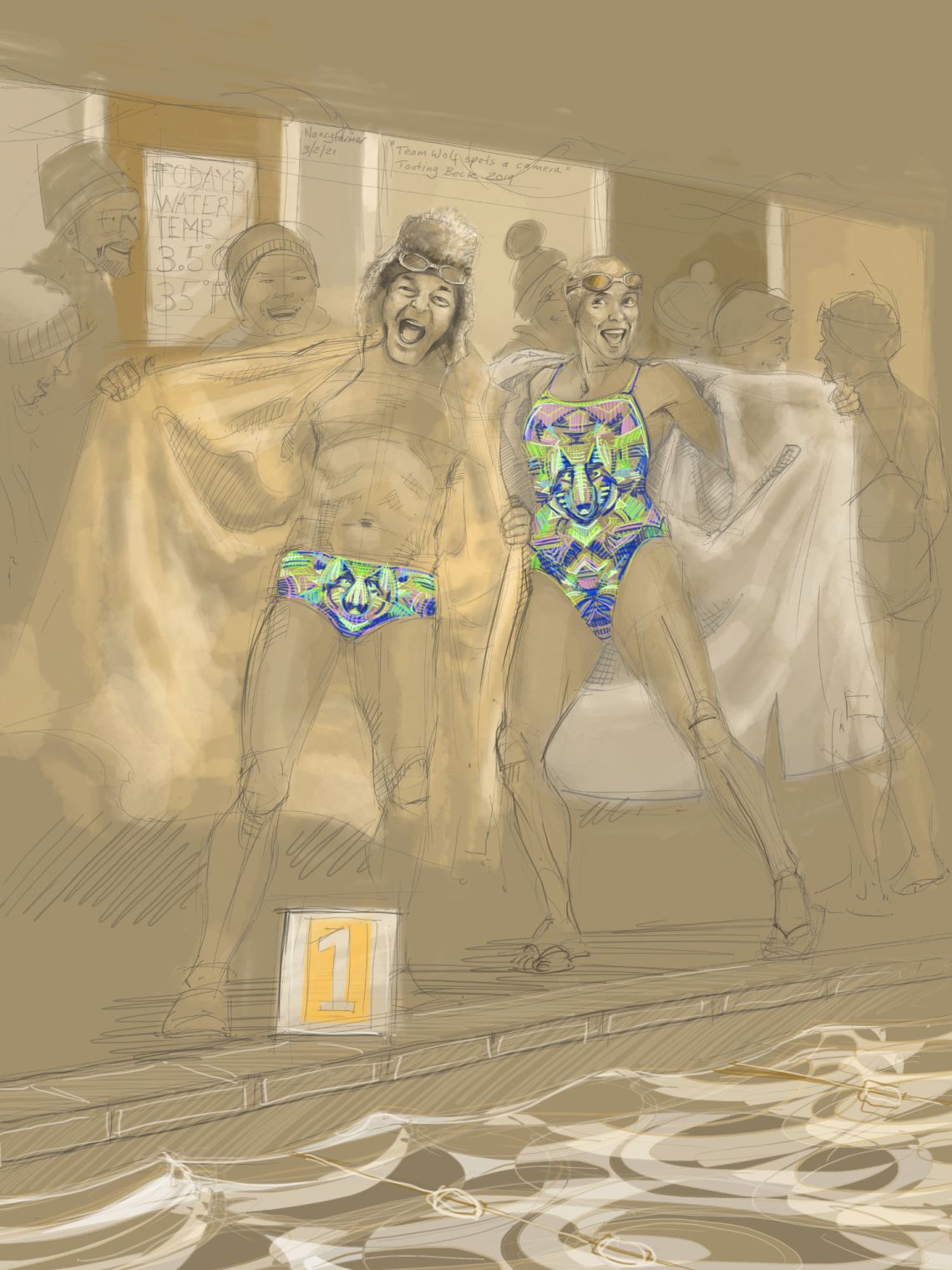 first version of the Tooting Bec drawing