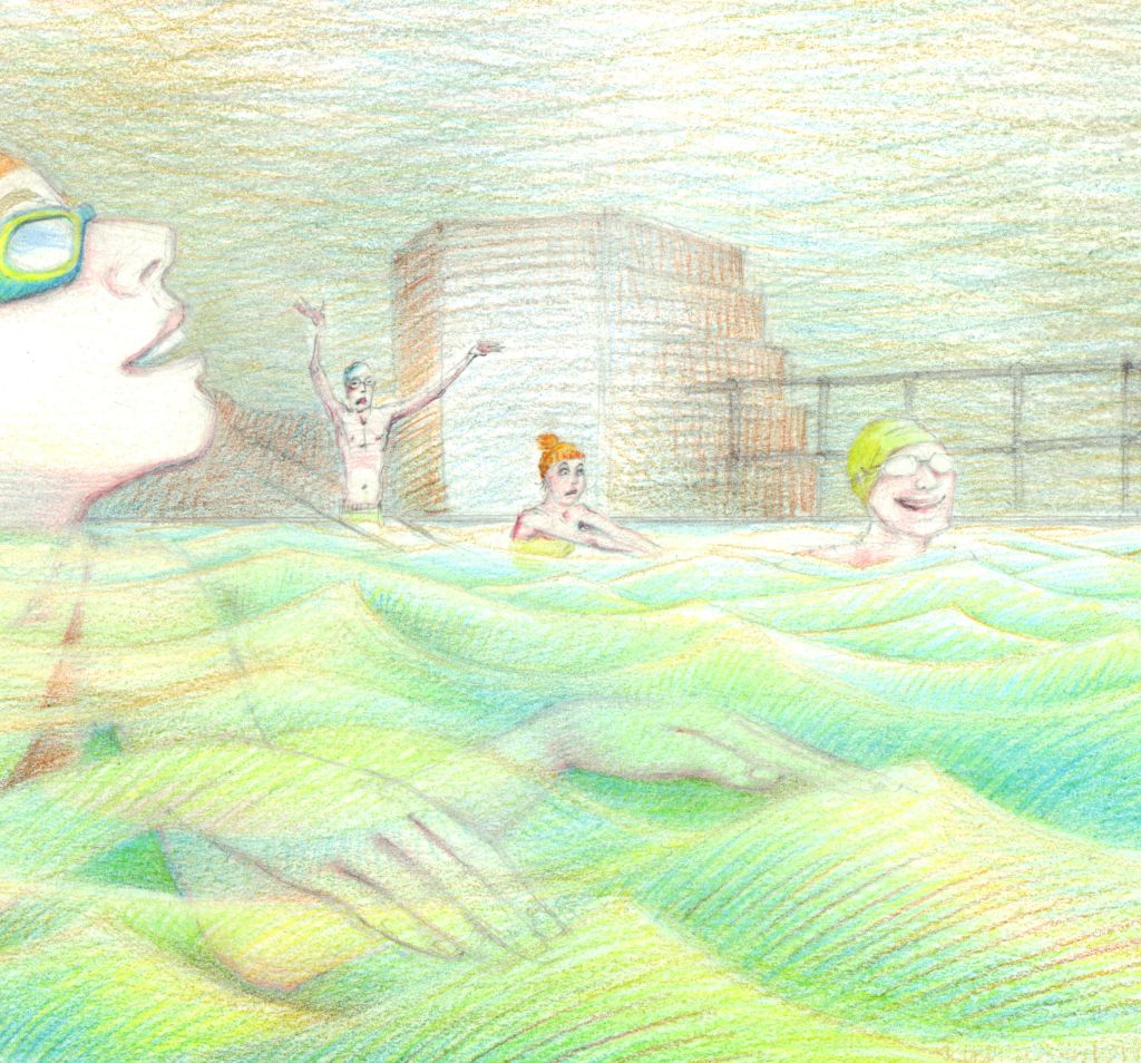 Detail2 from "Blue: Summer's Farewell Wink" 